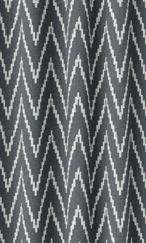 'Farben' Chevron Print Roman Shades (Petrol Blue/ White)