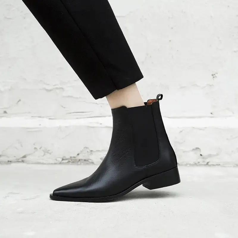Flat Bottom Snake Short Boots Womens