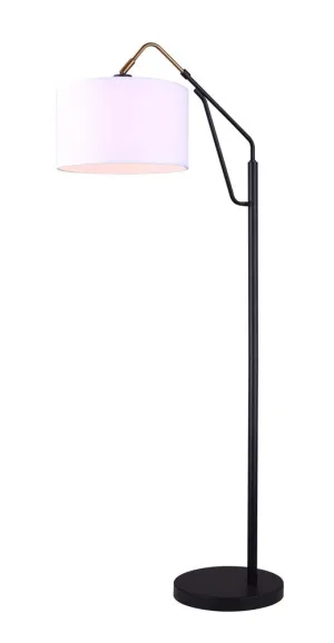 Floor Lamp - Canarm WINSTON Gold & Matte Black 1-Light IFL1024A62BKG