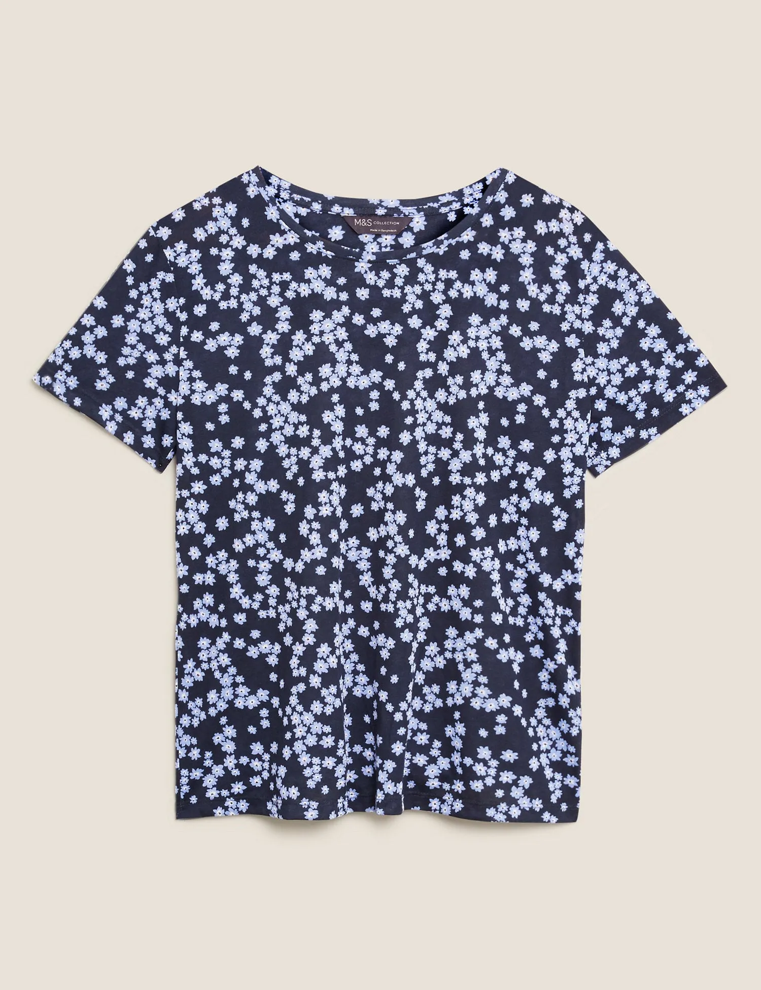 Floral Crew Neck Relaxed T-Shirt