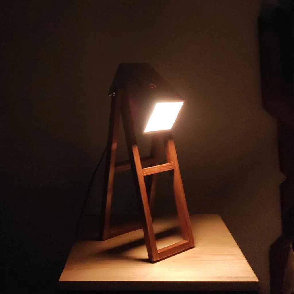 Focal Wooden Table Lamp | Side Table Lamp for Home