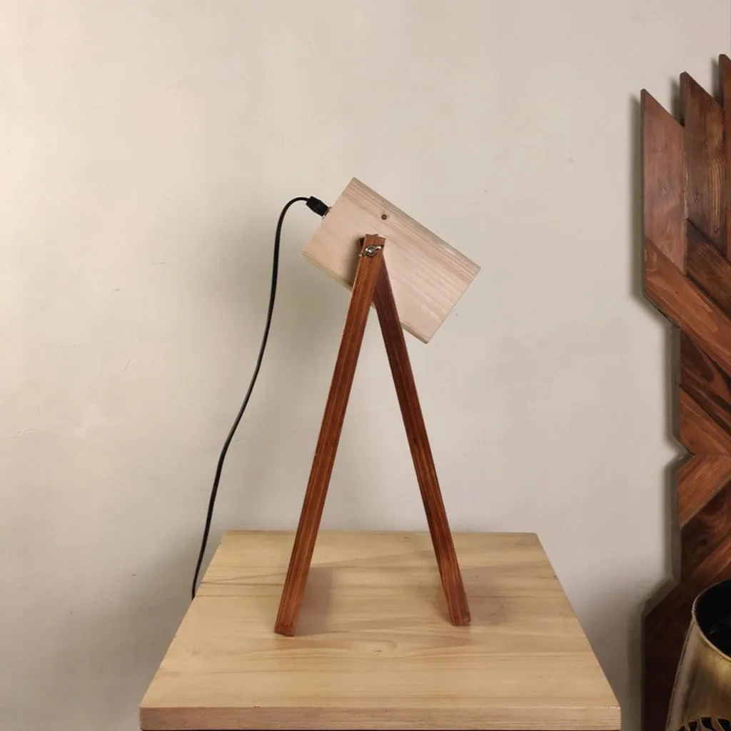 Focal Wooden Table Lamp | Side Table Lamp for Home