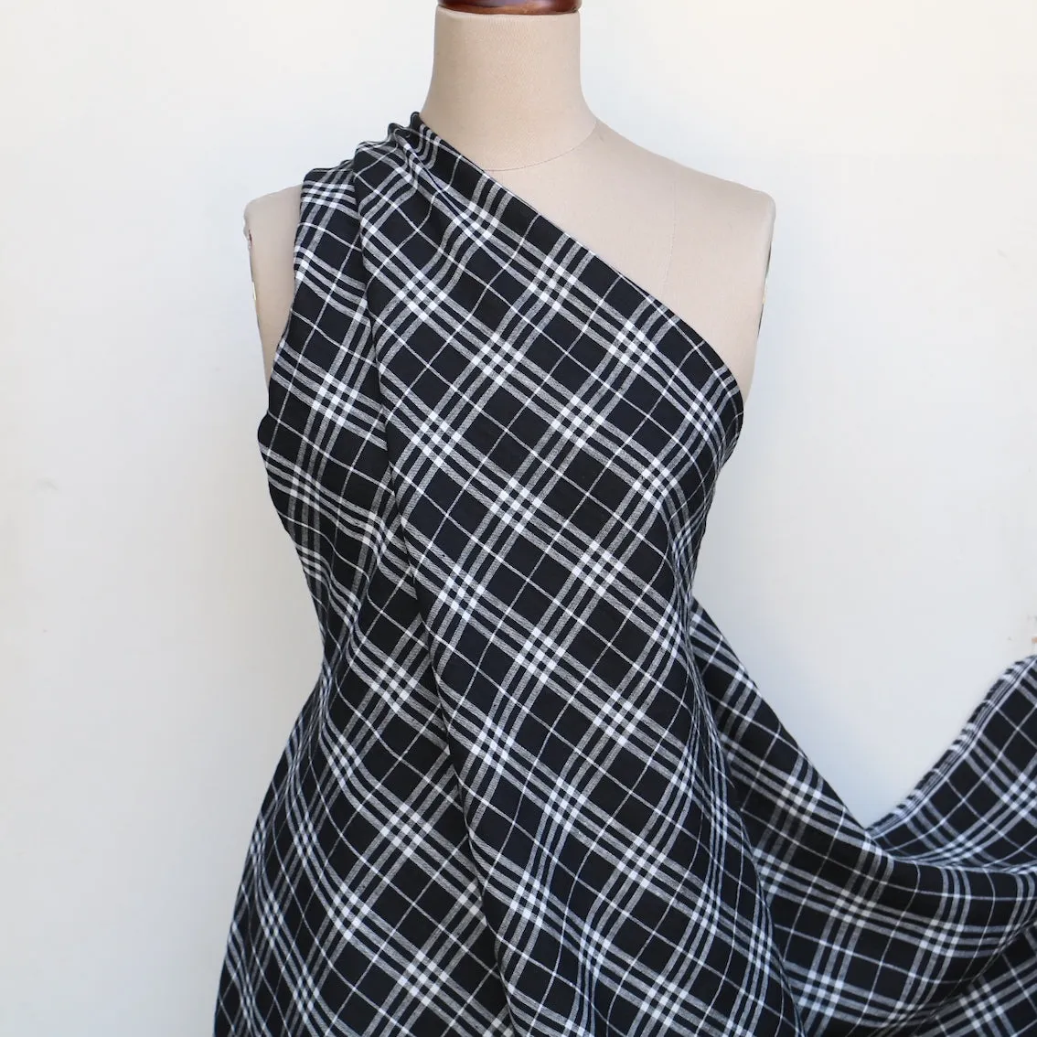Four Square Check Biowash Linen