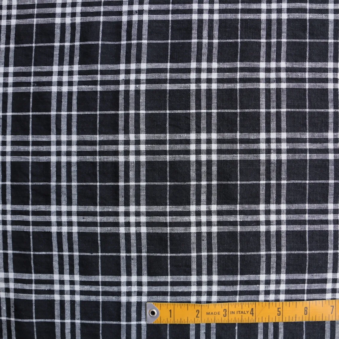 Four Square Check Biowash Linen