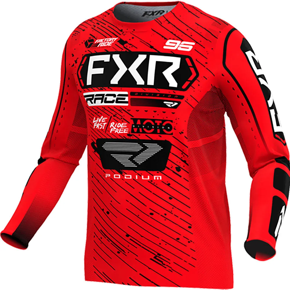 FXR Podium MX Offroad Jersey Red/Black