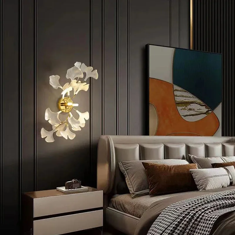 Ginkgo Leaf Art Hanging LED Chandelier