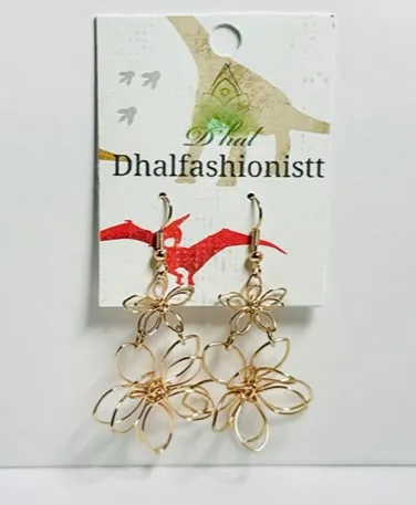 Gold Filigree Teardrop Earrings |Statement Party Jewelry