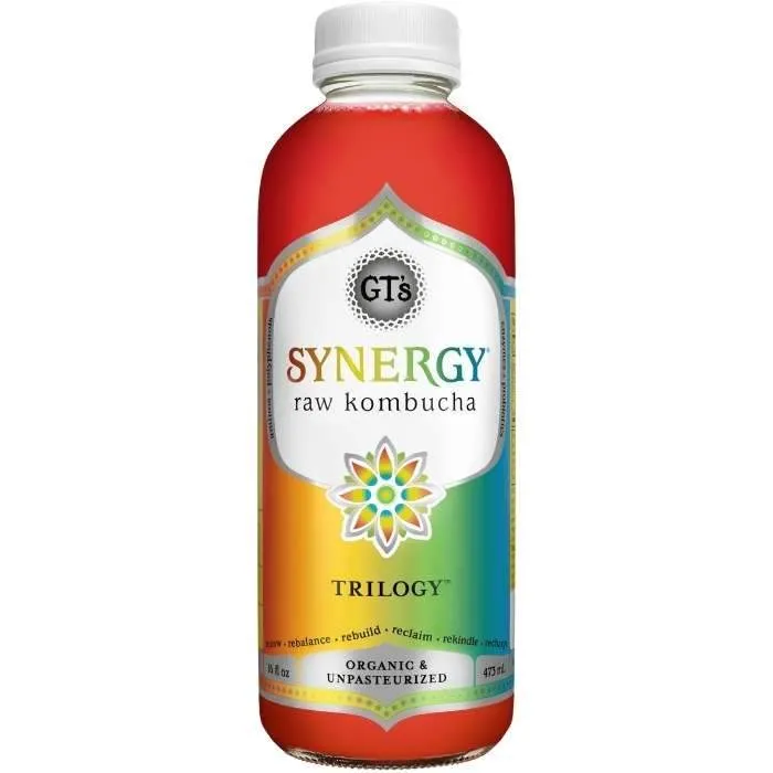 GT's - Synergy Raw Kombucha, 16 fl oz | Multiple Flavors