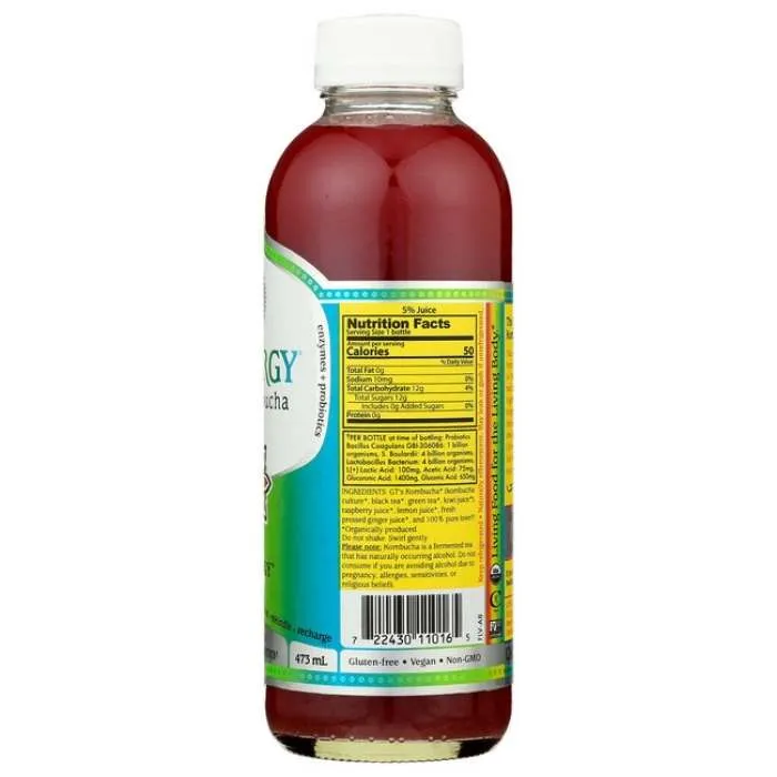 GT's - Synergy Raw Kombucha, 16 fl oz | Multiple Flavors
