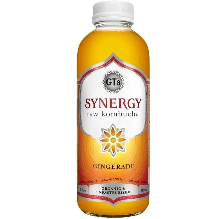 GT's - Synergy Raw Kombucha, 16 fl oz | Multiple Flavors