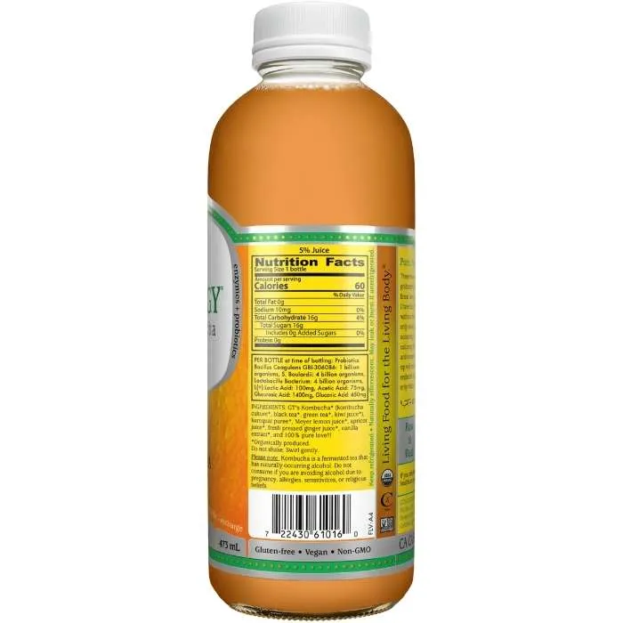 GT's - Synergy Raw Kombucha, 16 fl oz | Multiple Flavors