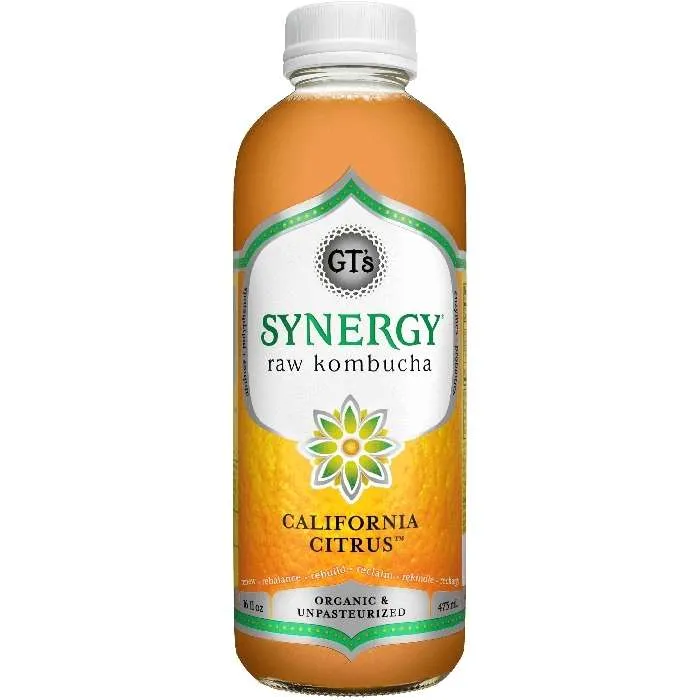GT's - Synergy Raw Kombucha, 16 fl oz | Multiple Flavors