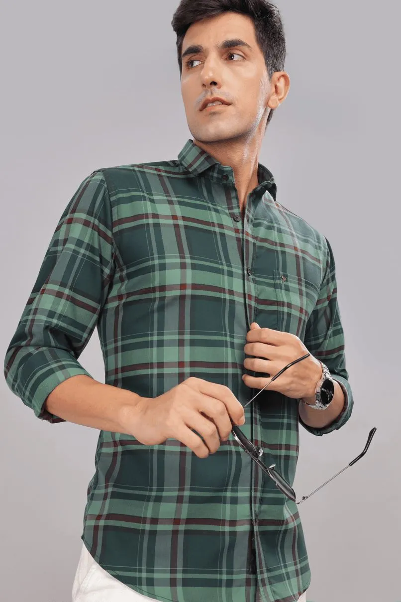 Hunter Green Checks - Full-Stain Proof
