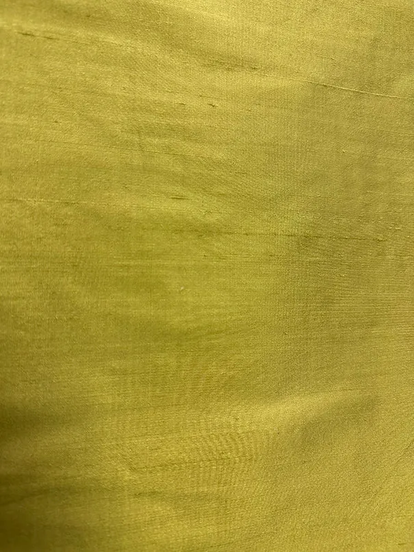 Iridescent Leaf Bronze Silk Dupioni Fabric