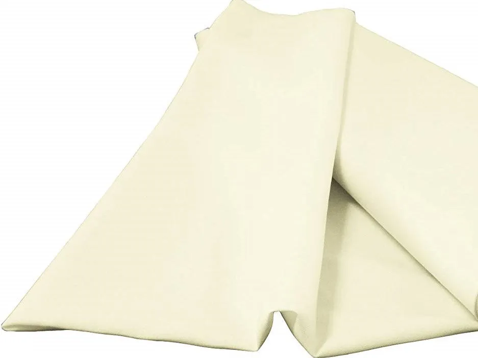 Ivory 58/59" Wide 100% Premium Woven Polyester Poplin Fabric By The Yard