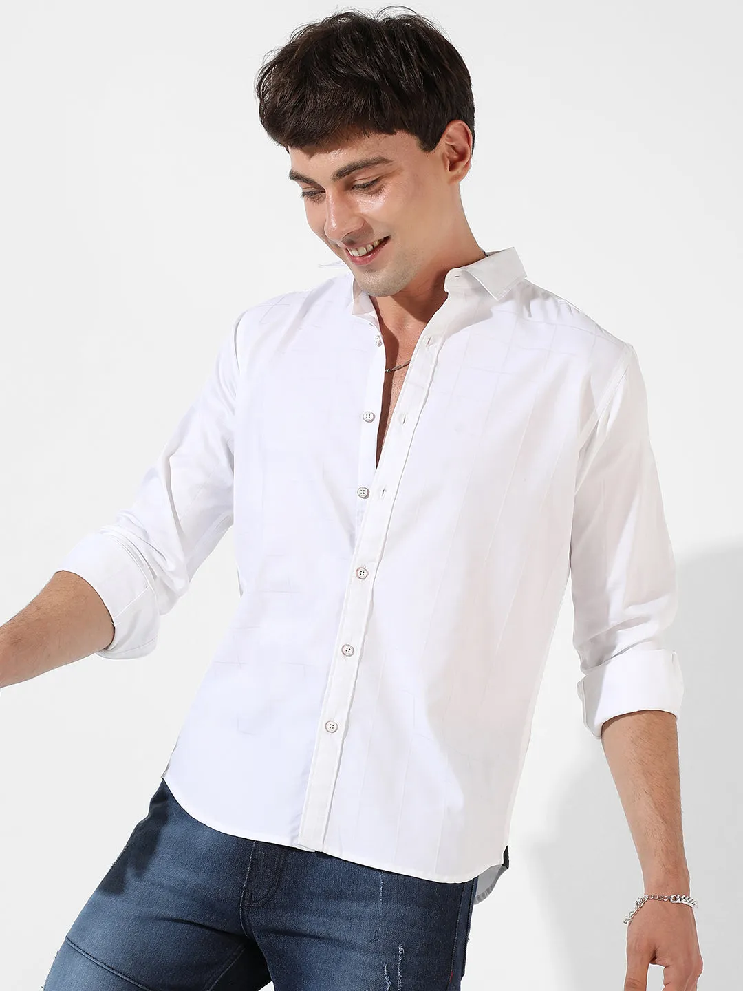 Jet Black Casual Shirt