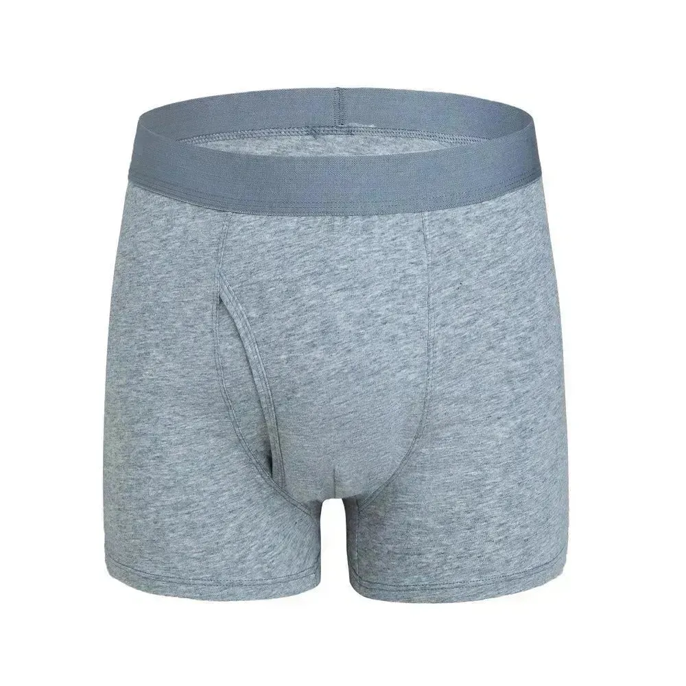 Large Size Men's Cotton Boxer Briefs with pouch Underwear