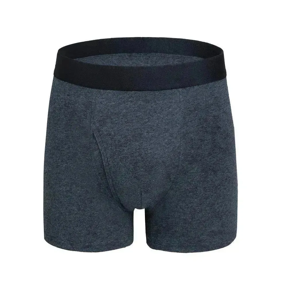 Large Size Men's Cotton Boxer Briefs with pouch Underwear