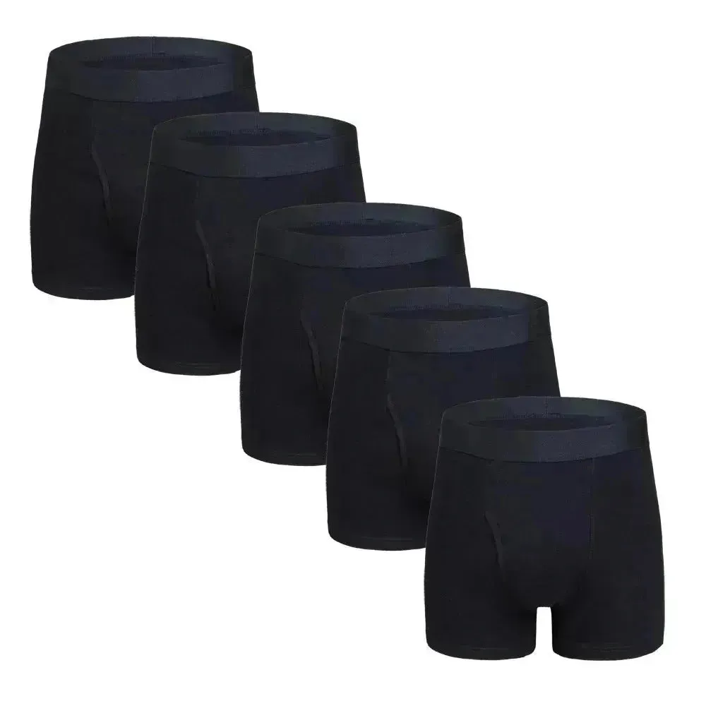 Large Size Men's Cotton Boxer Briefs with pouch Underwear
