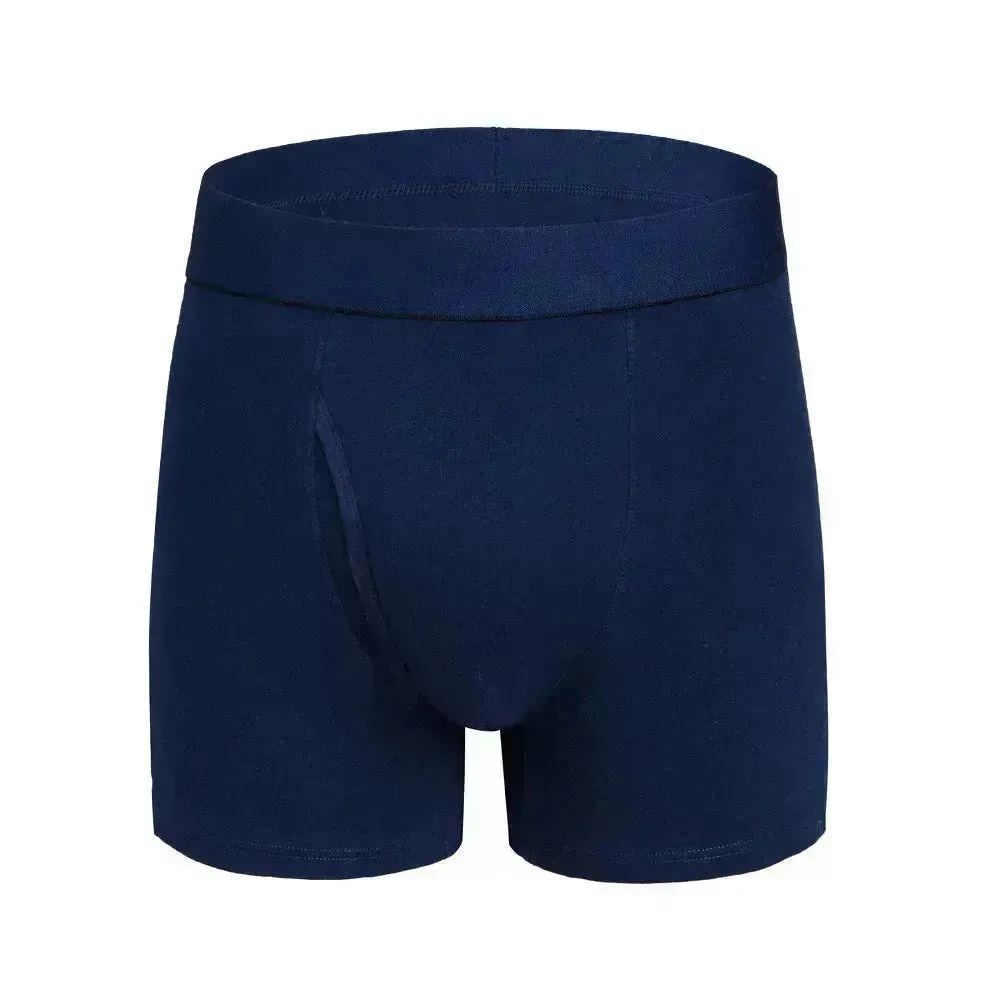 Large Size Men's Cotton Boxer Briefs with pouch Underwear