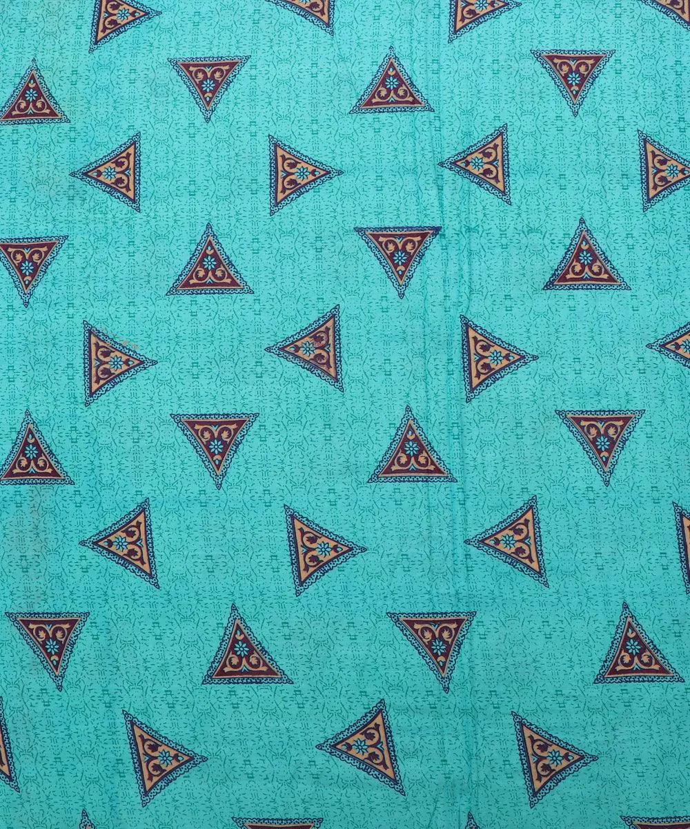Light Blue Colour Printed Cotton Fabric