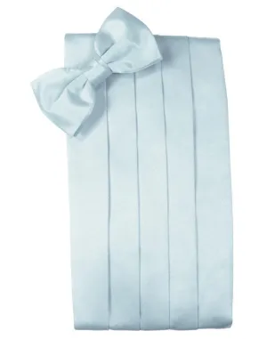 Light Blue Luxury Kids Satin Cummerbund