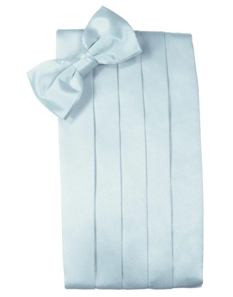 Light Blue Luxury Kids Satin Cummerbund