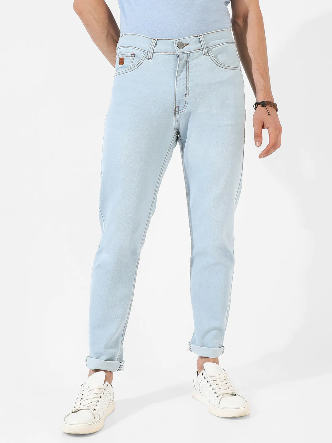 Light-Washed Denim Jeans