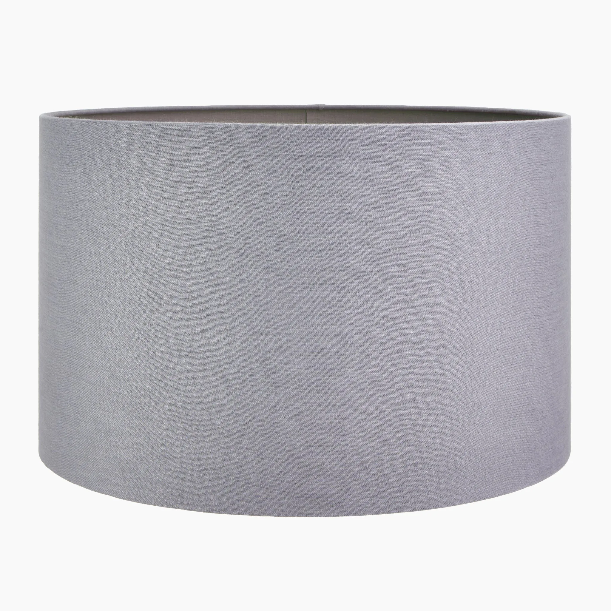 Lino 50cm Grey Self Lined Linen Drum Shade