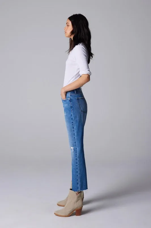 Medium Blue High Rise Women Jeans