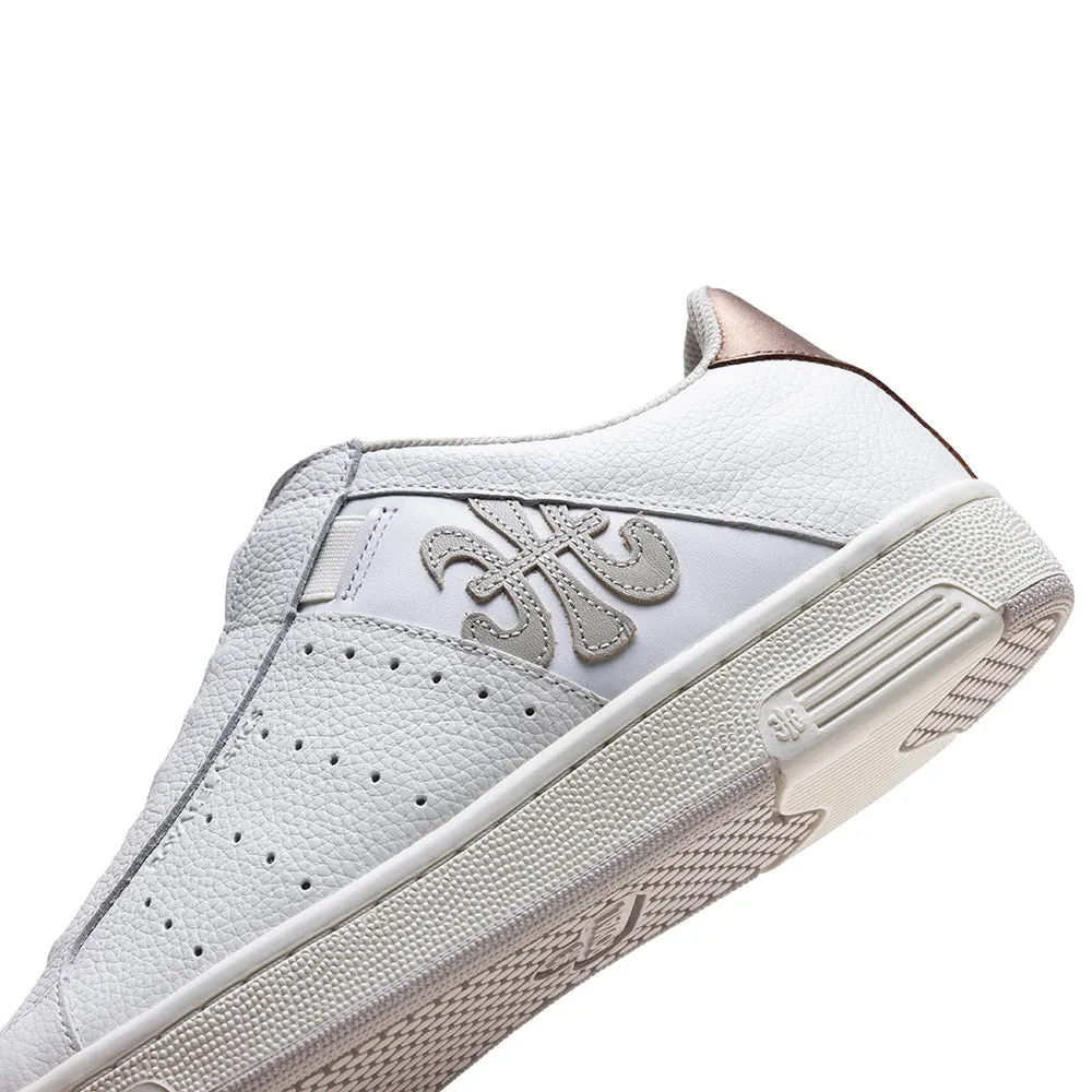 Men's Icon OG White Gold Logo Leather Sneakers 01951-007
