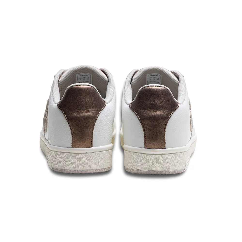 Men's Icon OG White Gold Logo Leather Sneakers 01951-007