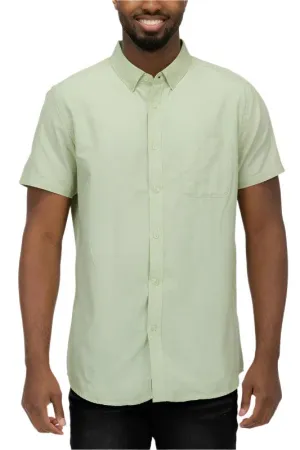 Mens Short Sleeve Pastel Color Casual Shirts