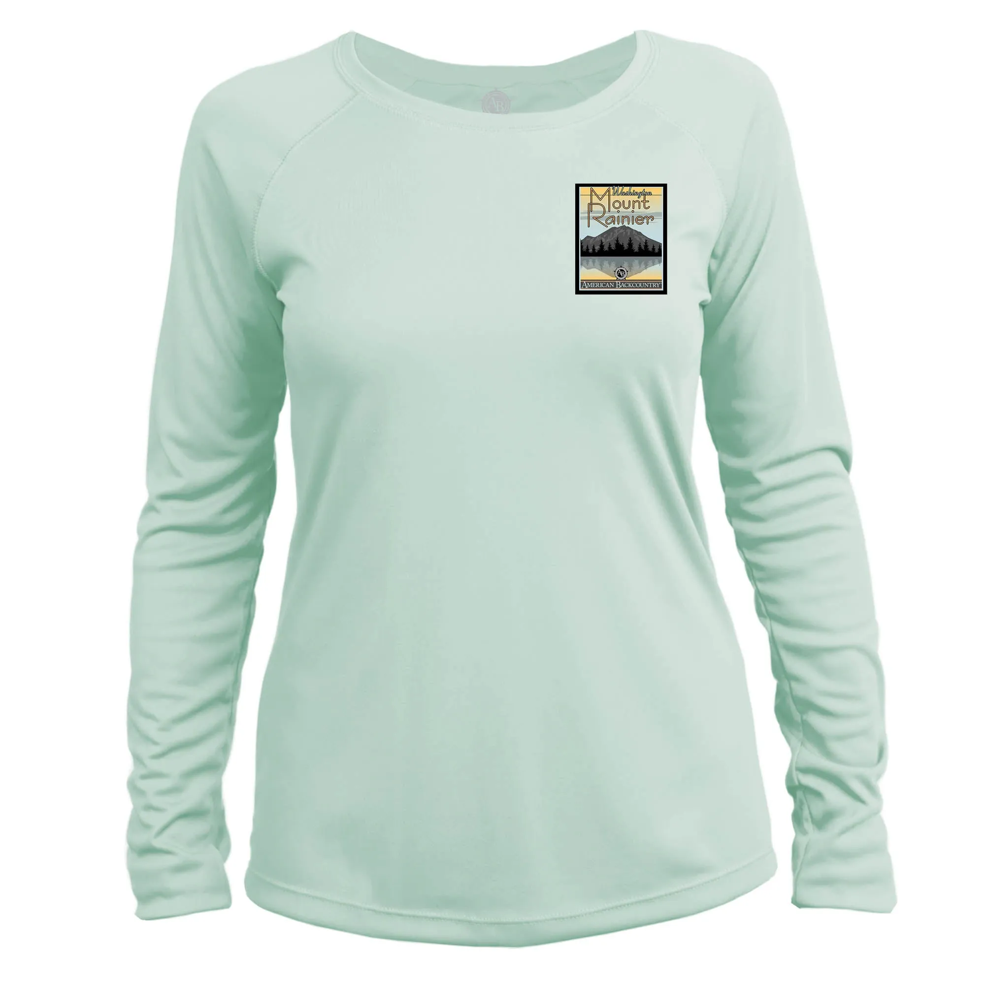 Mount Rainier Vintage Destinations Long Sleeve Microfiber Women's T-Shirt