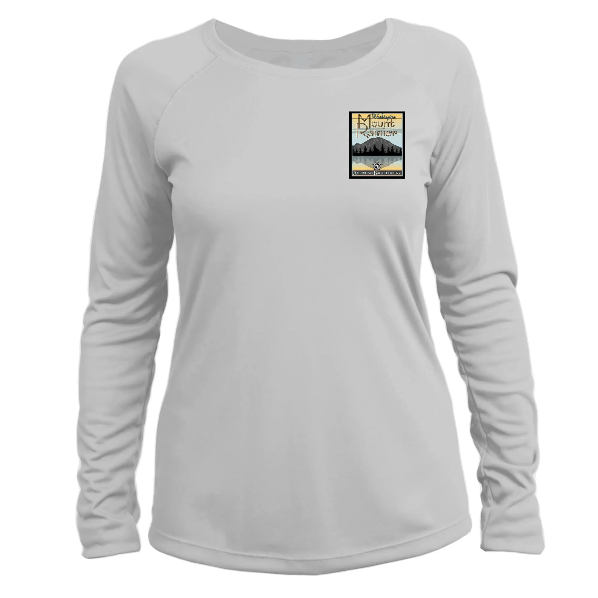 Mount Rainier Vintage Destinations Long Sleeve Microfiber Women's T-Shirt