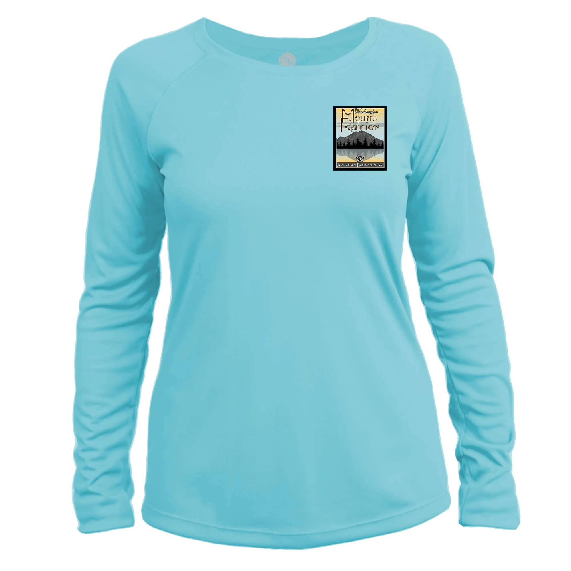 Mount Rainier Vintage Destinations Long Sleeve Microfiber Women's T-Shirt