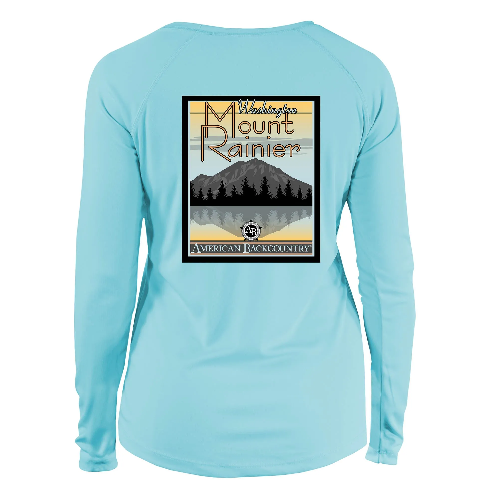 Mount Rainier Vintage Destinations Long Sleeve Microfiber Women's T-Shirt
