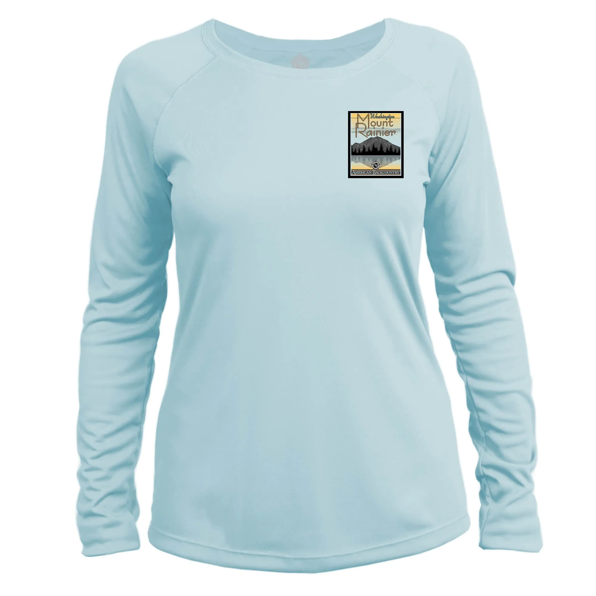 Mount Rainier Vintage Destinations Long Sleeve Microfiber Women's T-Shirt