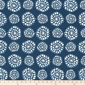 Myrtle Vintage Indigo Drapery Fabric by Premier Prints - 30 Yard Bolt