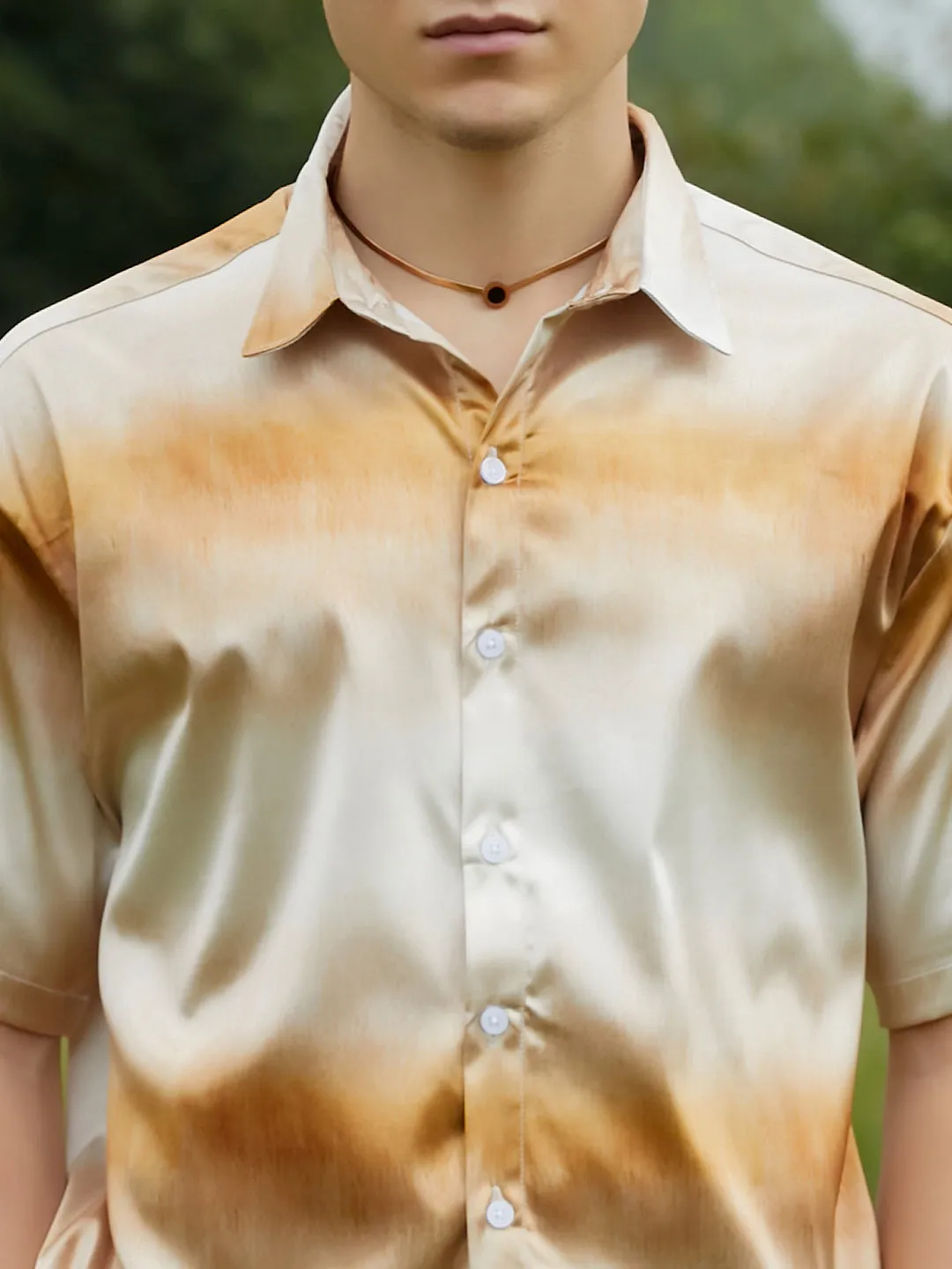Ombre Sheen Oversized Shirt