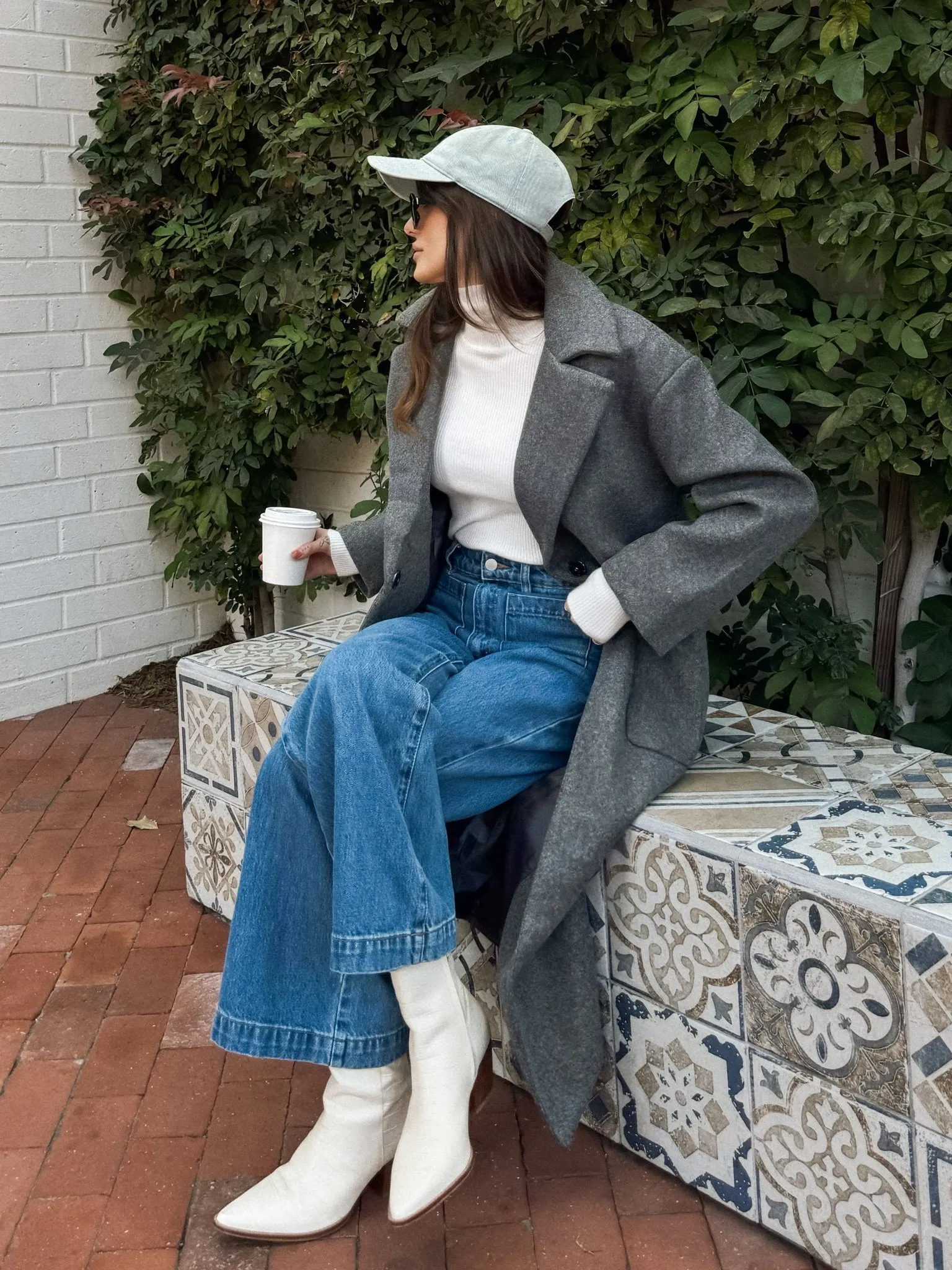 One and Only Coat in Charcoal