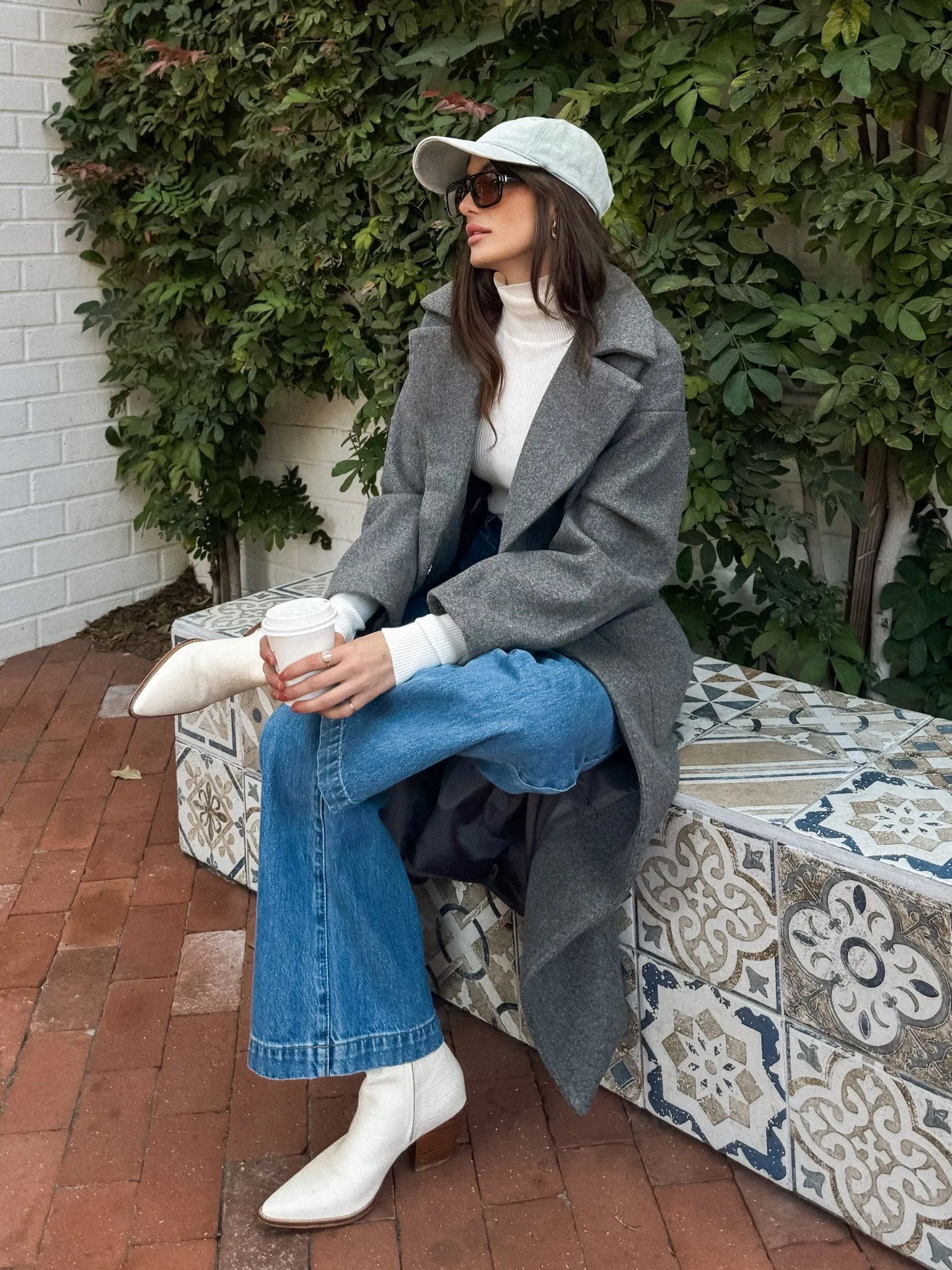 One and Only Coat in Charcoal