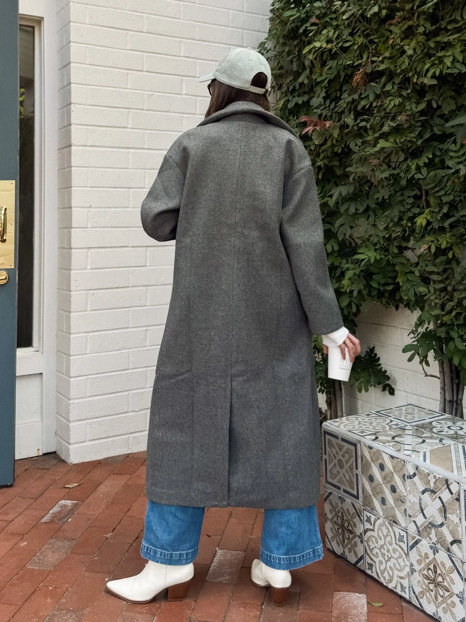 One and Only Coat in Charcoal