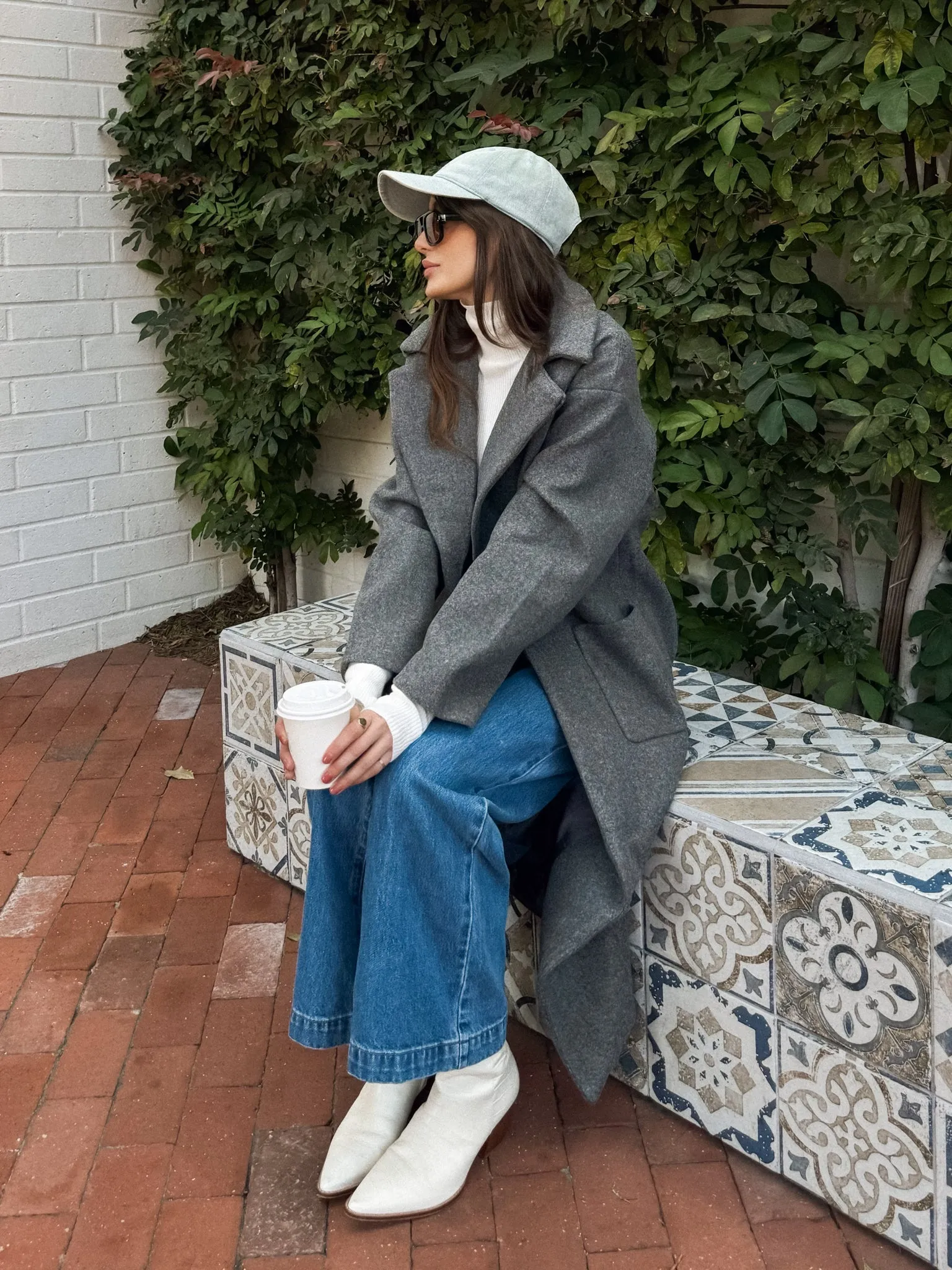 One and Only Coat in Charcoal