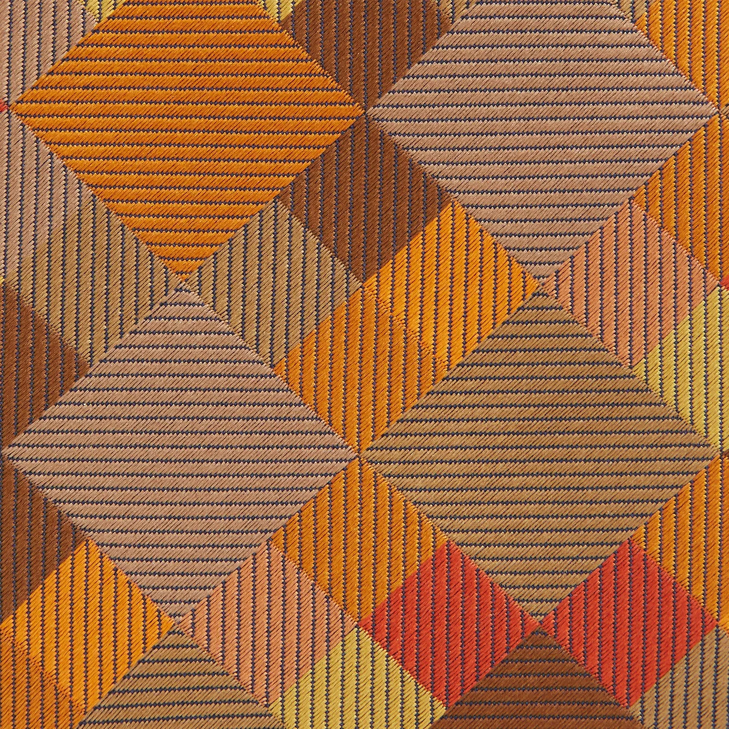 Orange Multi Pixel Silk Tie