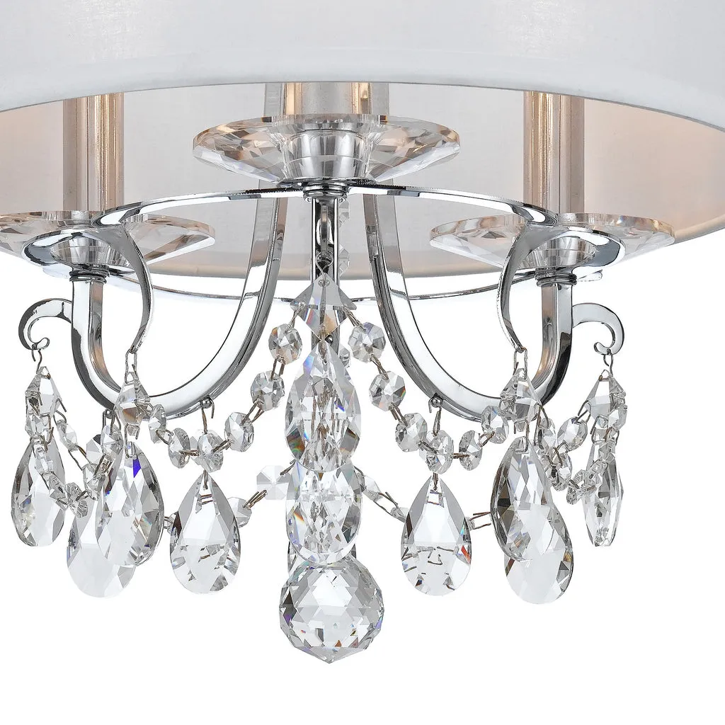 Othello 3 Light Polished Chrome Semi Flush Mount