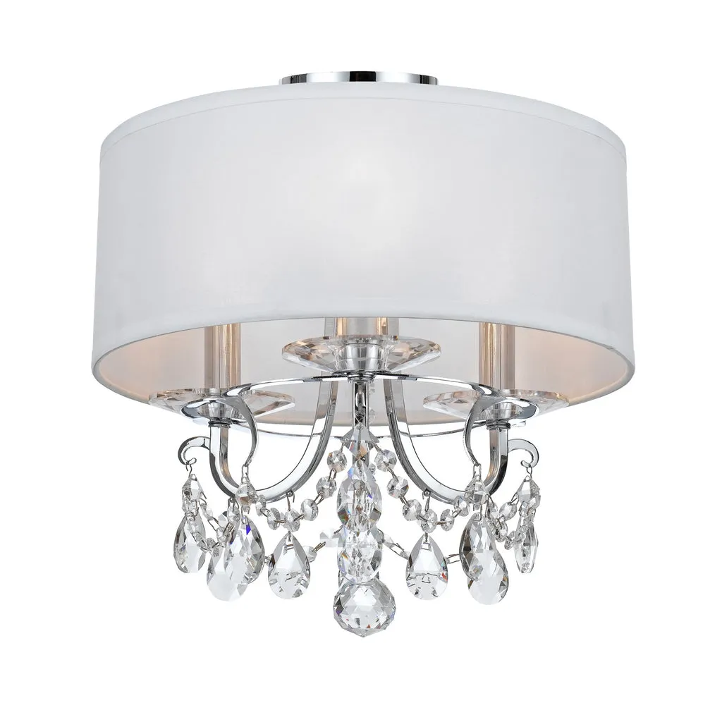 Othello 3 Light Polished Chrome Semi Flush Mount