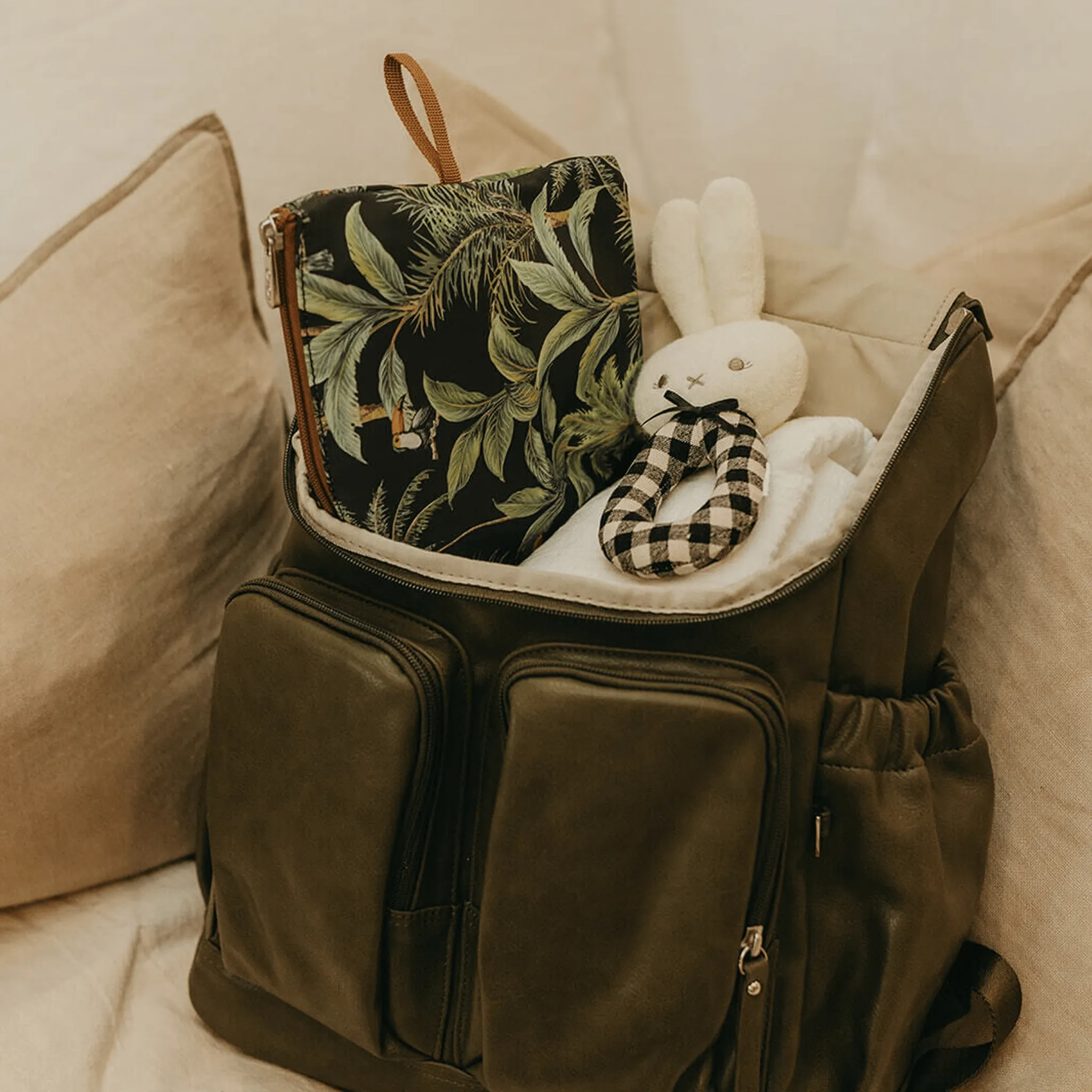 Packing Pouch Trio - Black Tropical