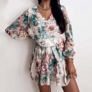 Pastel Flowers Boho Dress