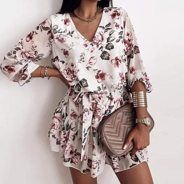 Pastel Flowers Boho Dress